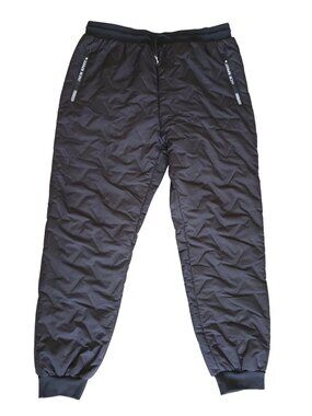 NEW SPORT Men’s Fleece Lined Snow Pants XL Black Winter Thermal Joggers NWOT